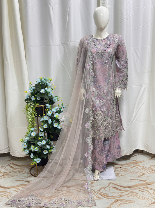 SJ3639 Net Rose Pink