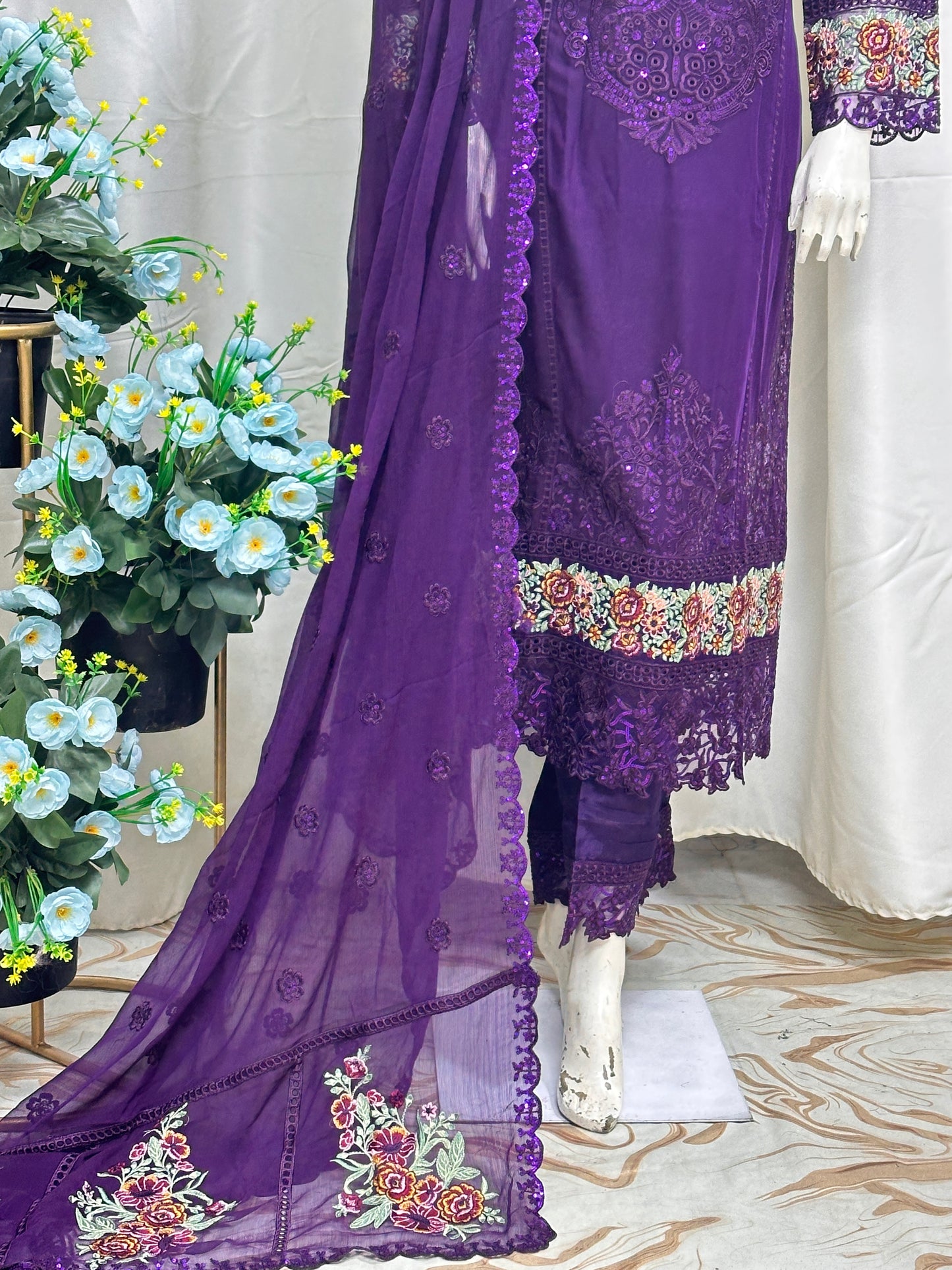 SG001 Chiffon Purple