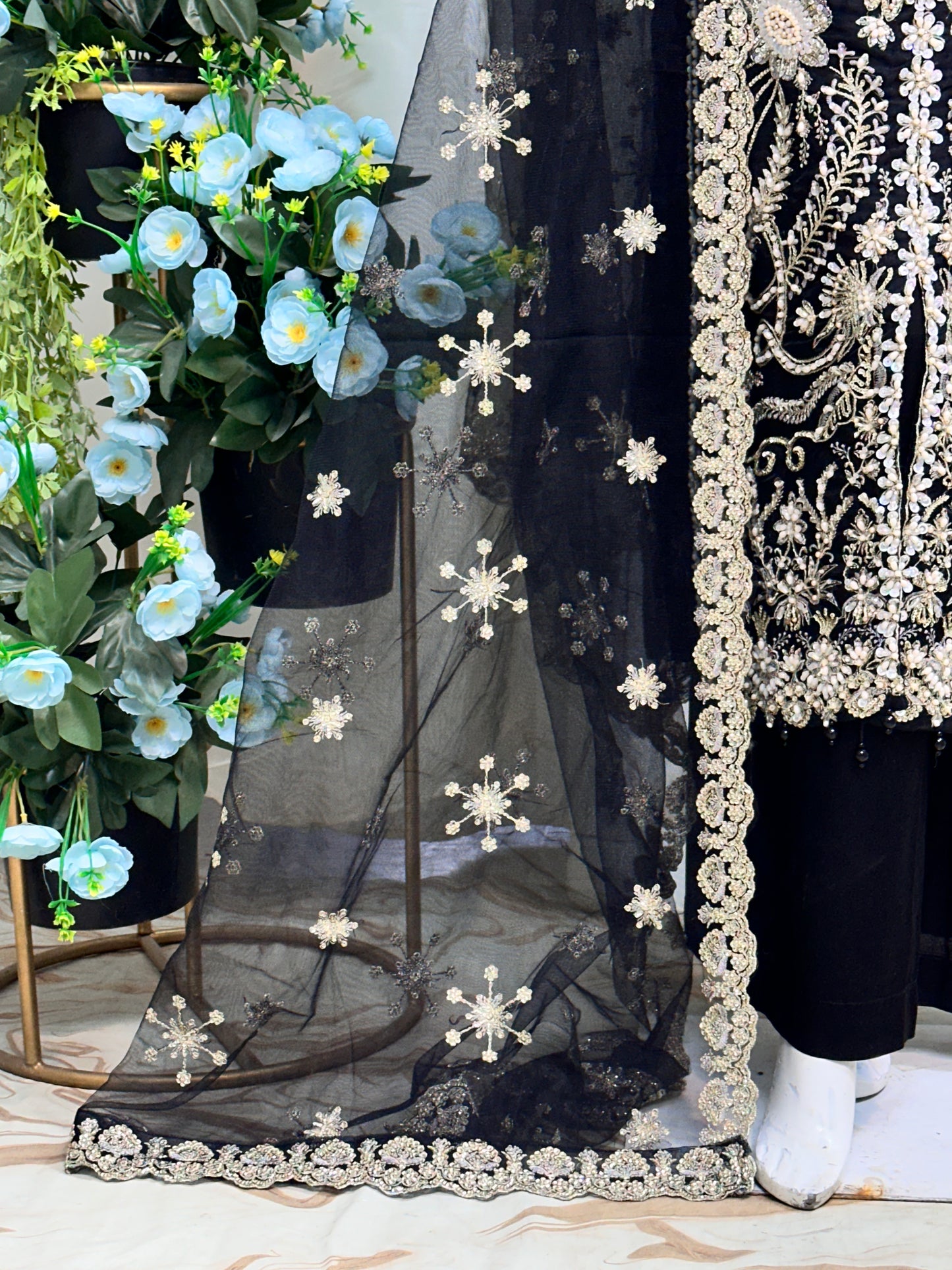 SJ3615 Organza Black
