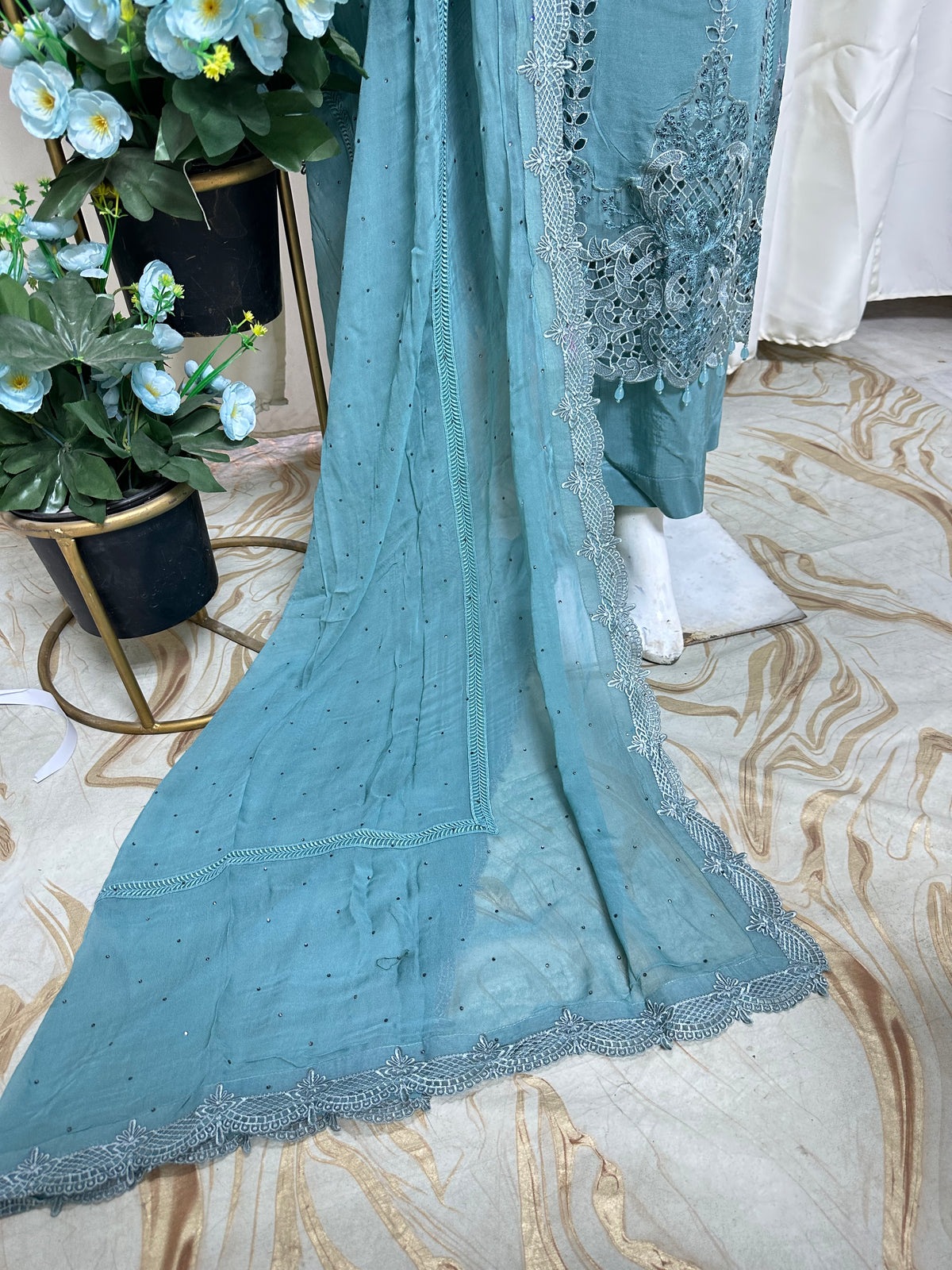 SJ3790 Chiffon Dusty Blue