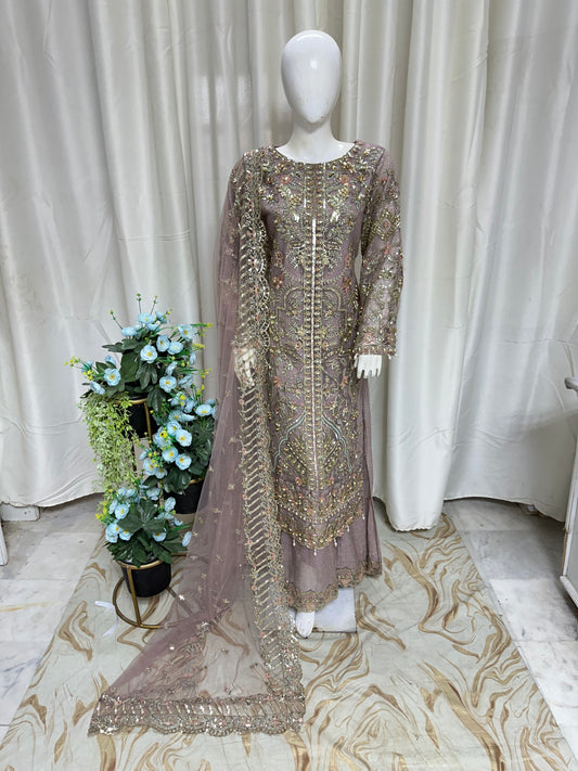 SJ3558 Net Light Mauve