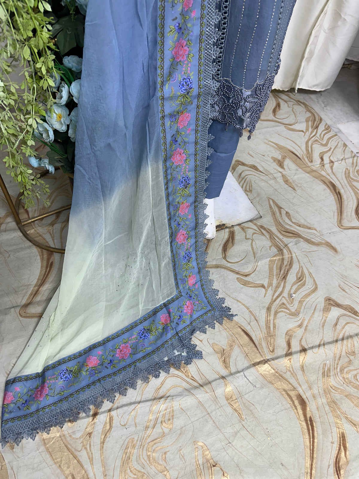 SJ3780 Chiffon Ice Blue