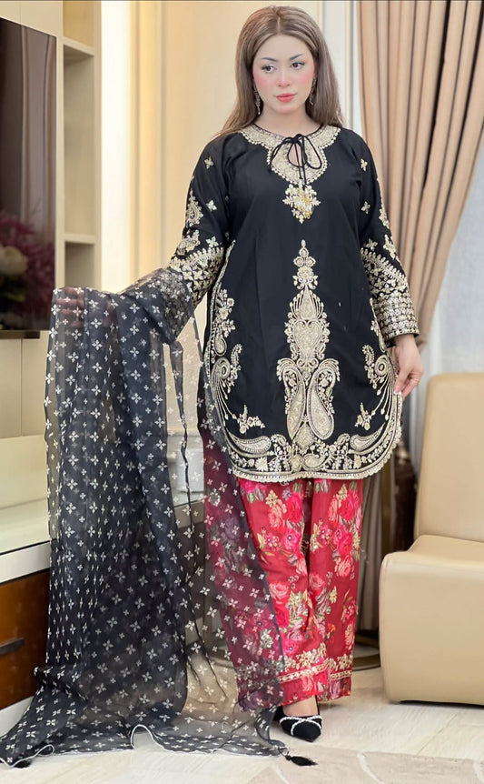 SJ3842 Silk Black