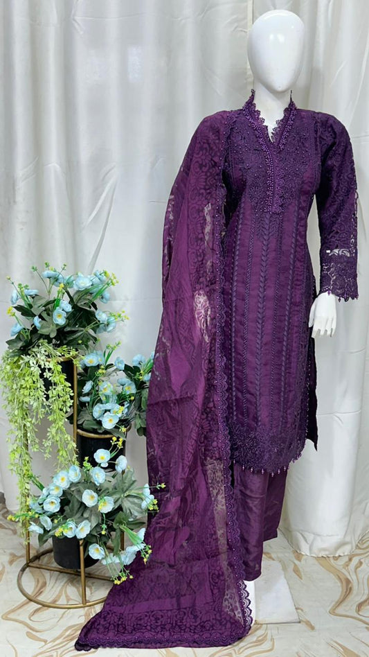 SG2573 Organza Purple
