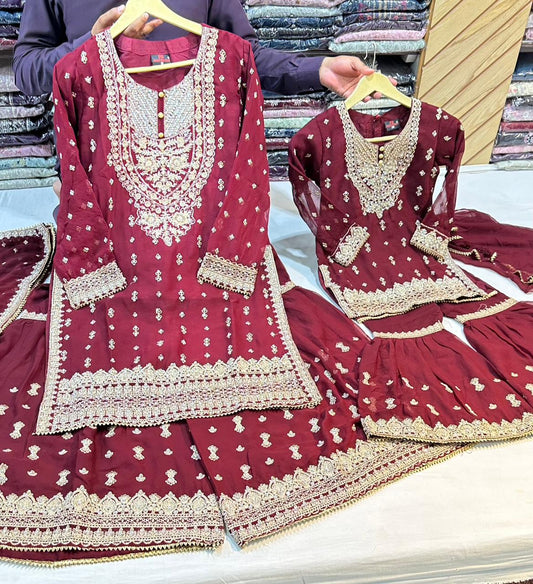 SG1464 Chiffon Mehroon