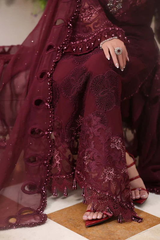 SJ3782 Chiffon Mehroon