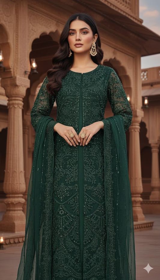 FG169 Gown Style maxi Green