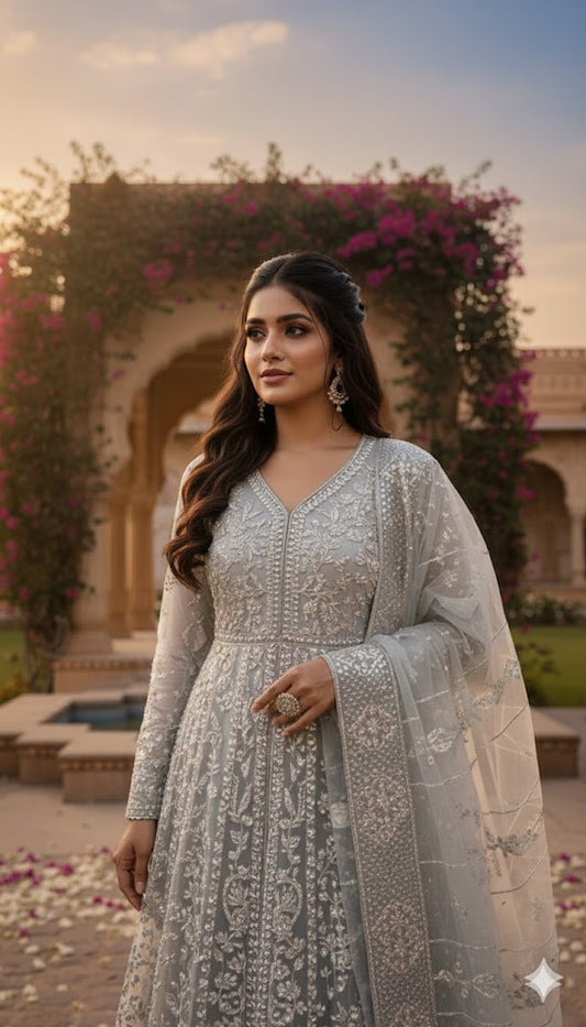 FG154 Gown Style Maxi LiteGrey