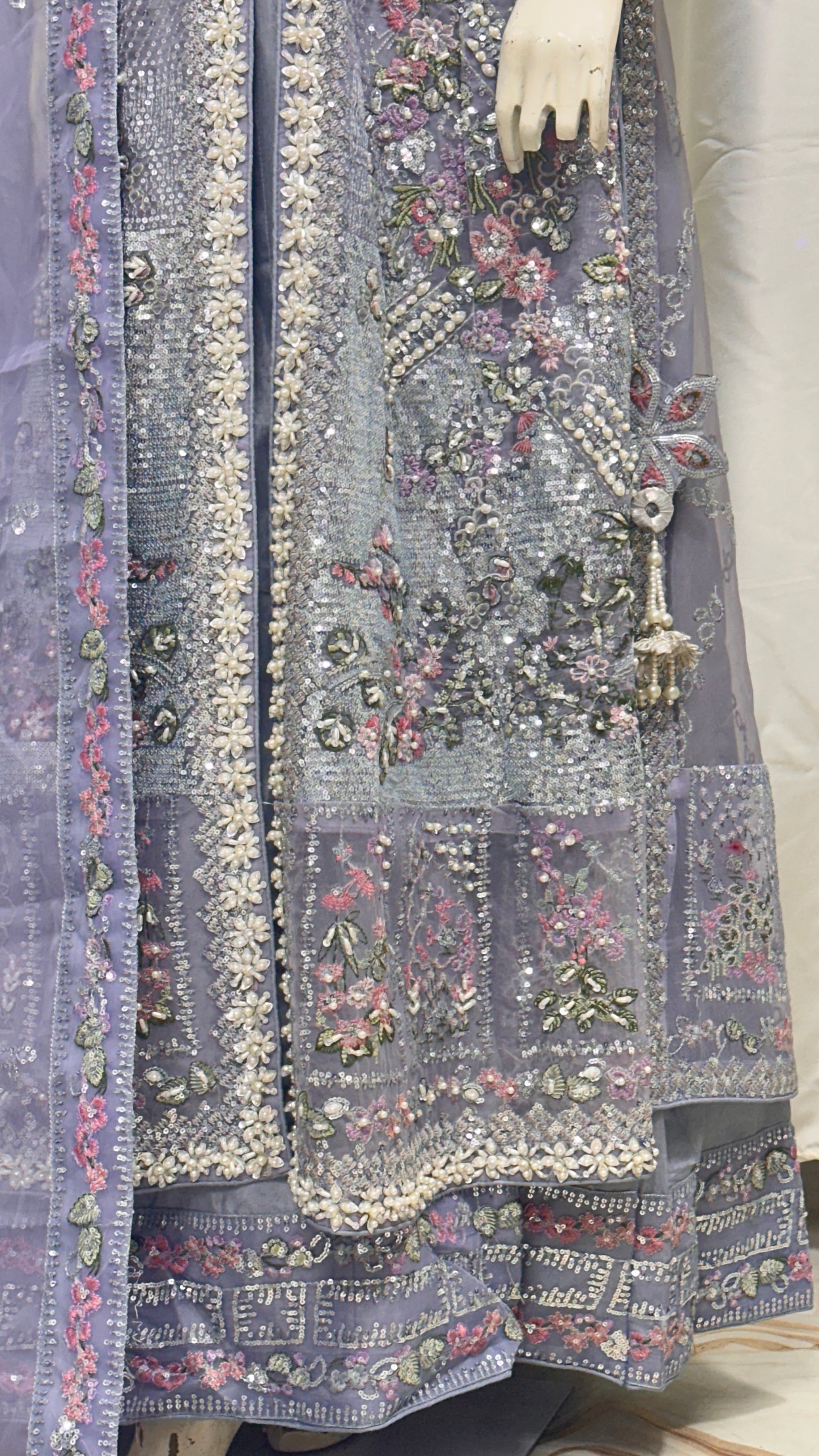FG114 Open Gown Style Maxi Lavender