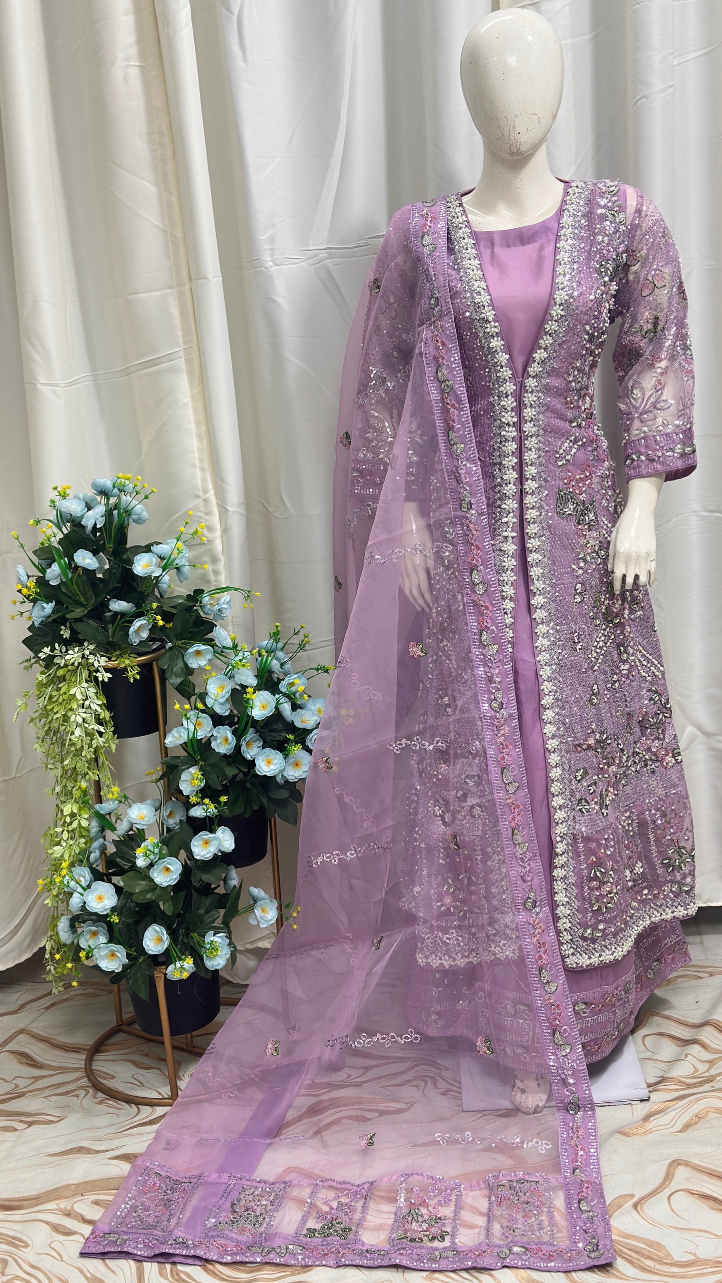 FG114 Open Gown Style Maxi Lilic