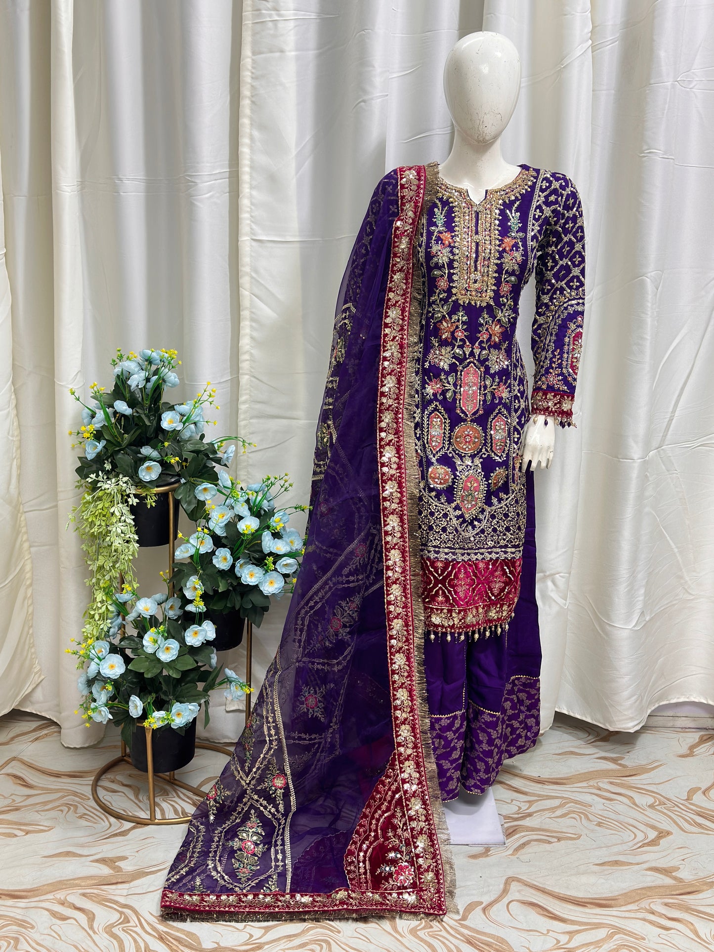 B1786 Chiffon Purple