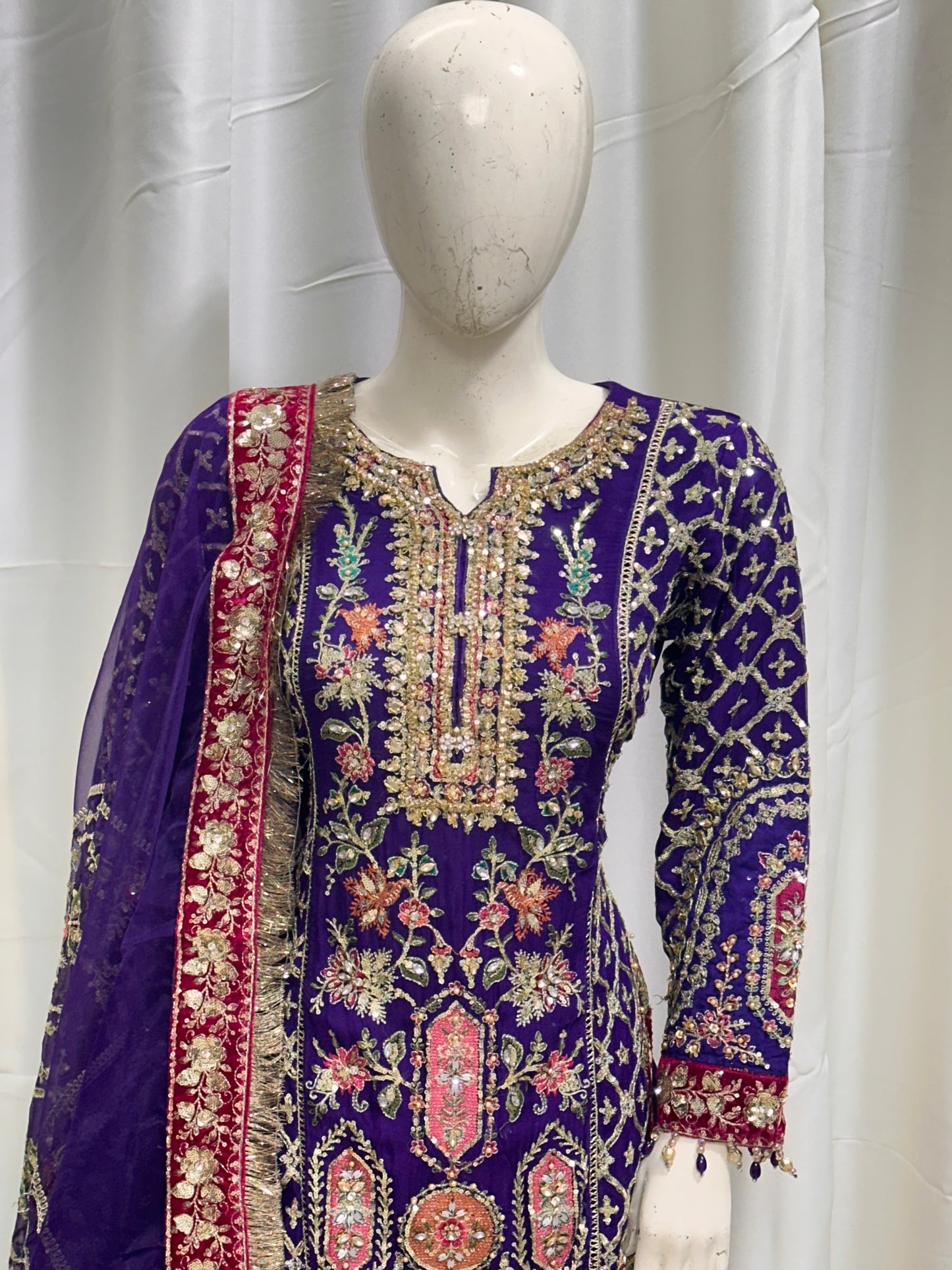 B1786 Chiffon Purple