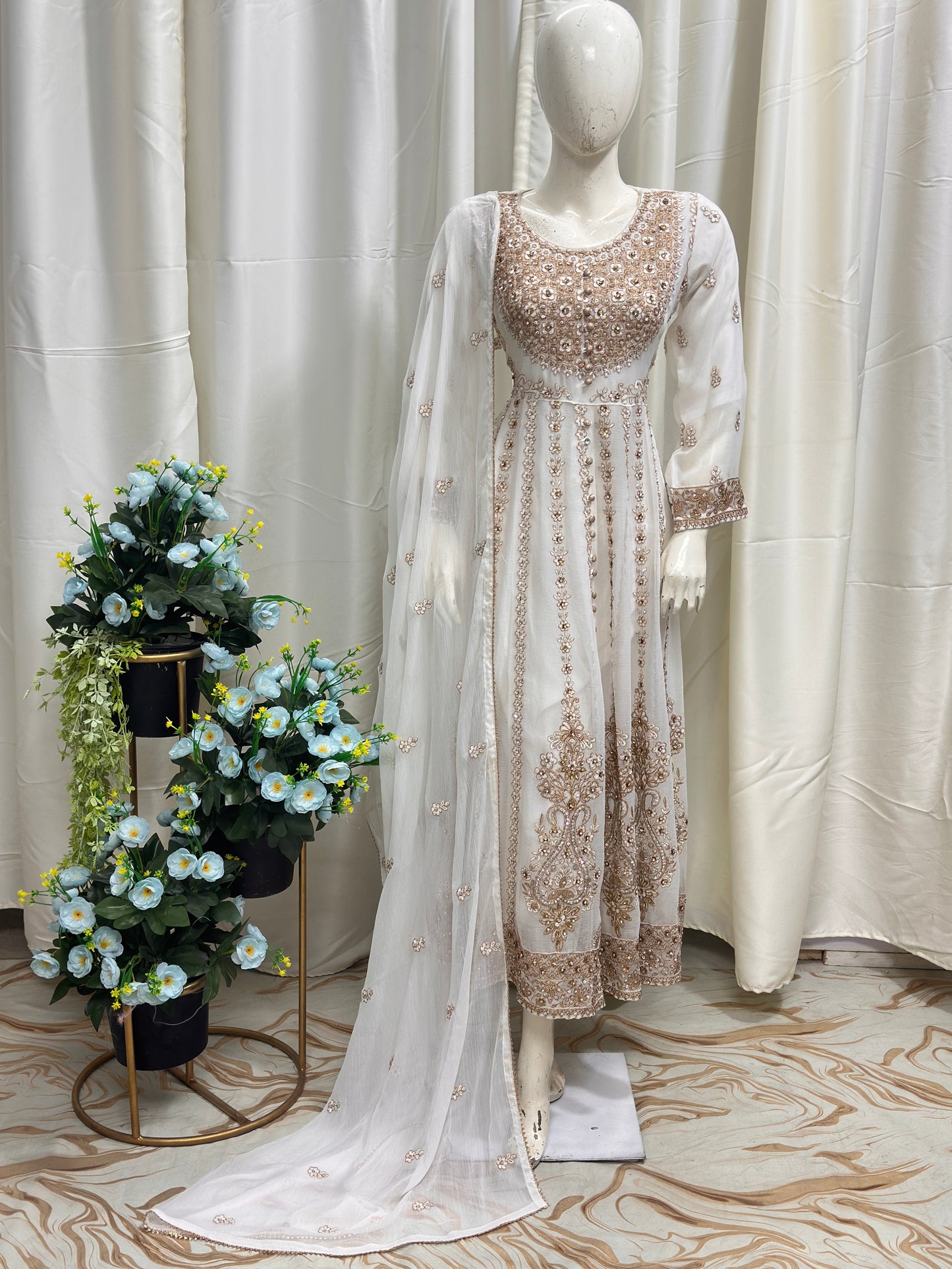 SG1778 Frock Chiffon White