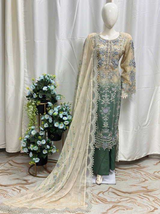 SJ3596 Chiffon Beige Mint