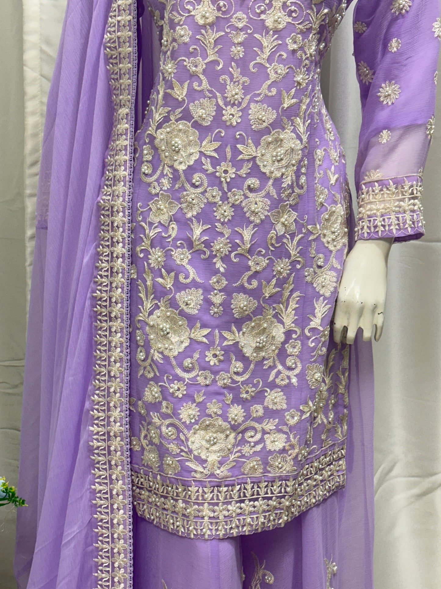 SG1846 Chiffon Short Shirt Light Purple