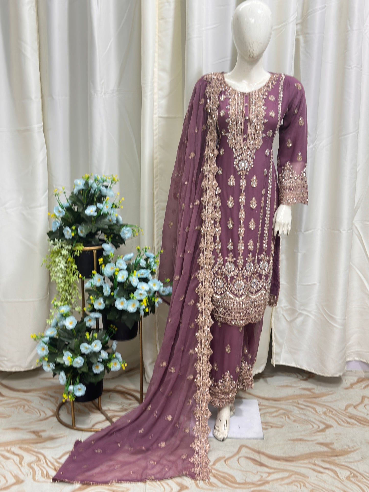 SG1801 Chiffon Dusty Rose