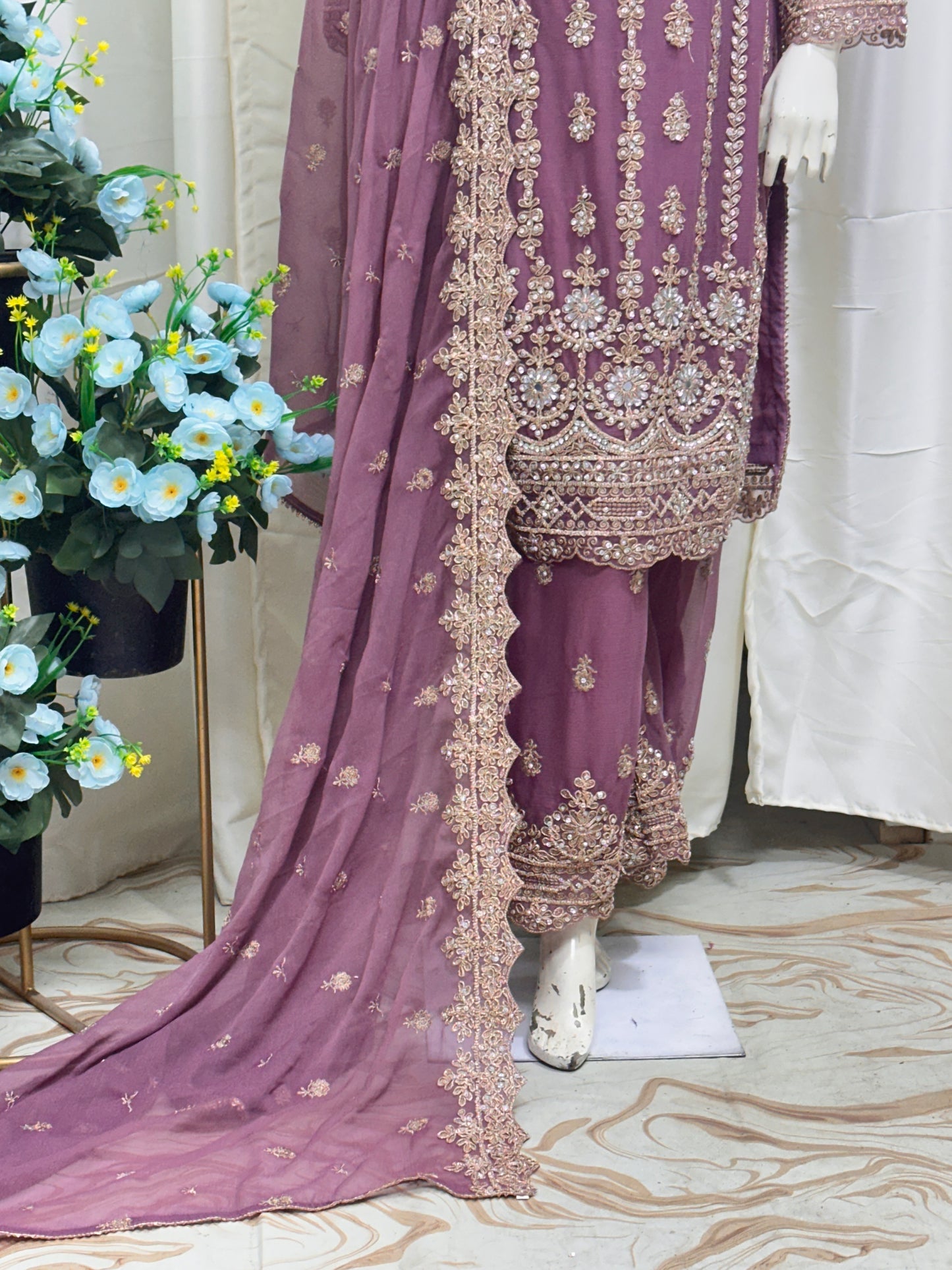 SG1801 Chiffon Dusty Rose