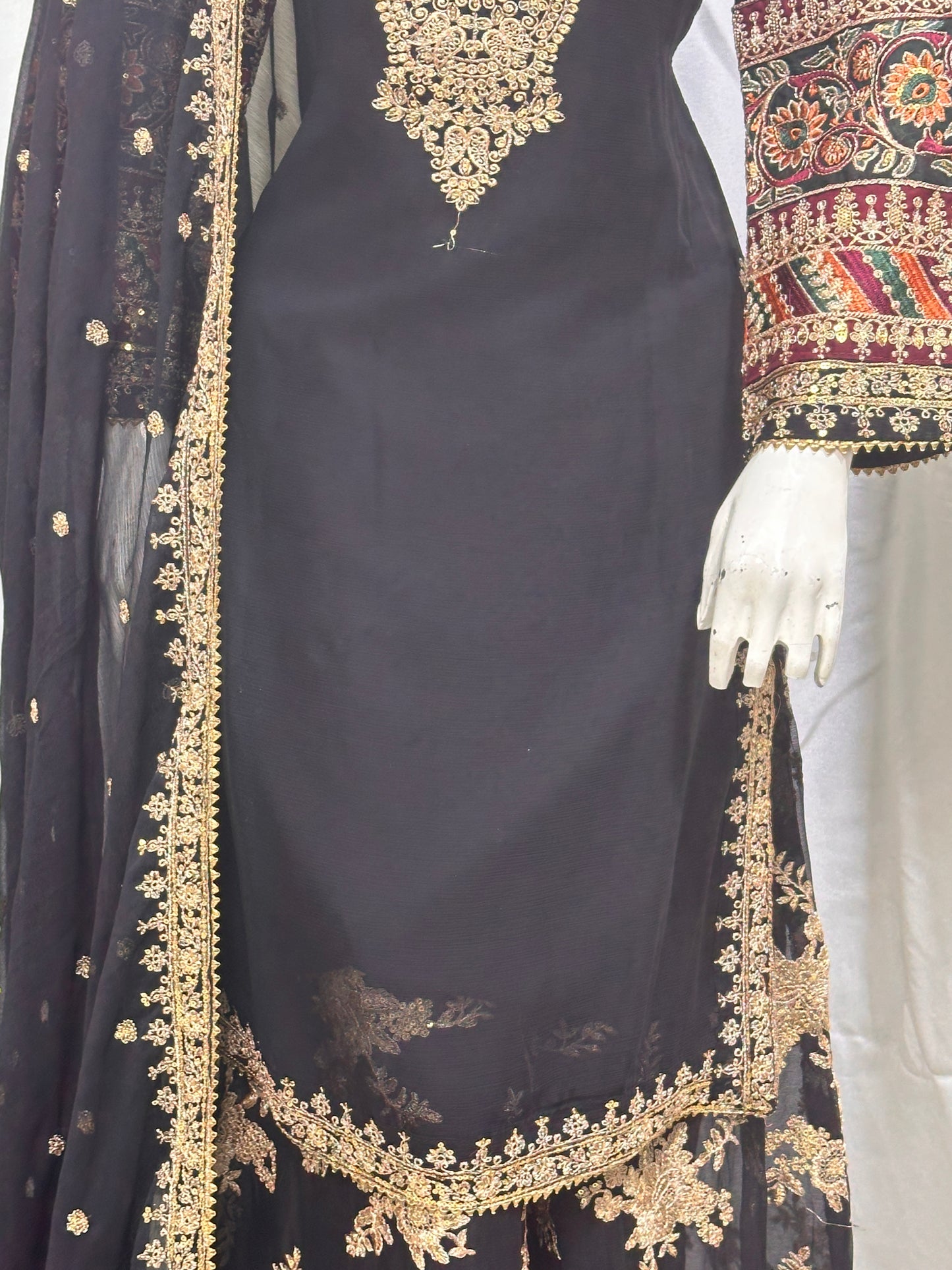 SG1807 Chiffon Palazzo Black