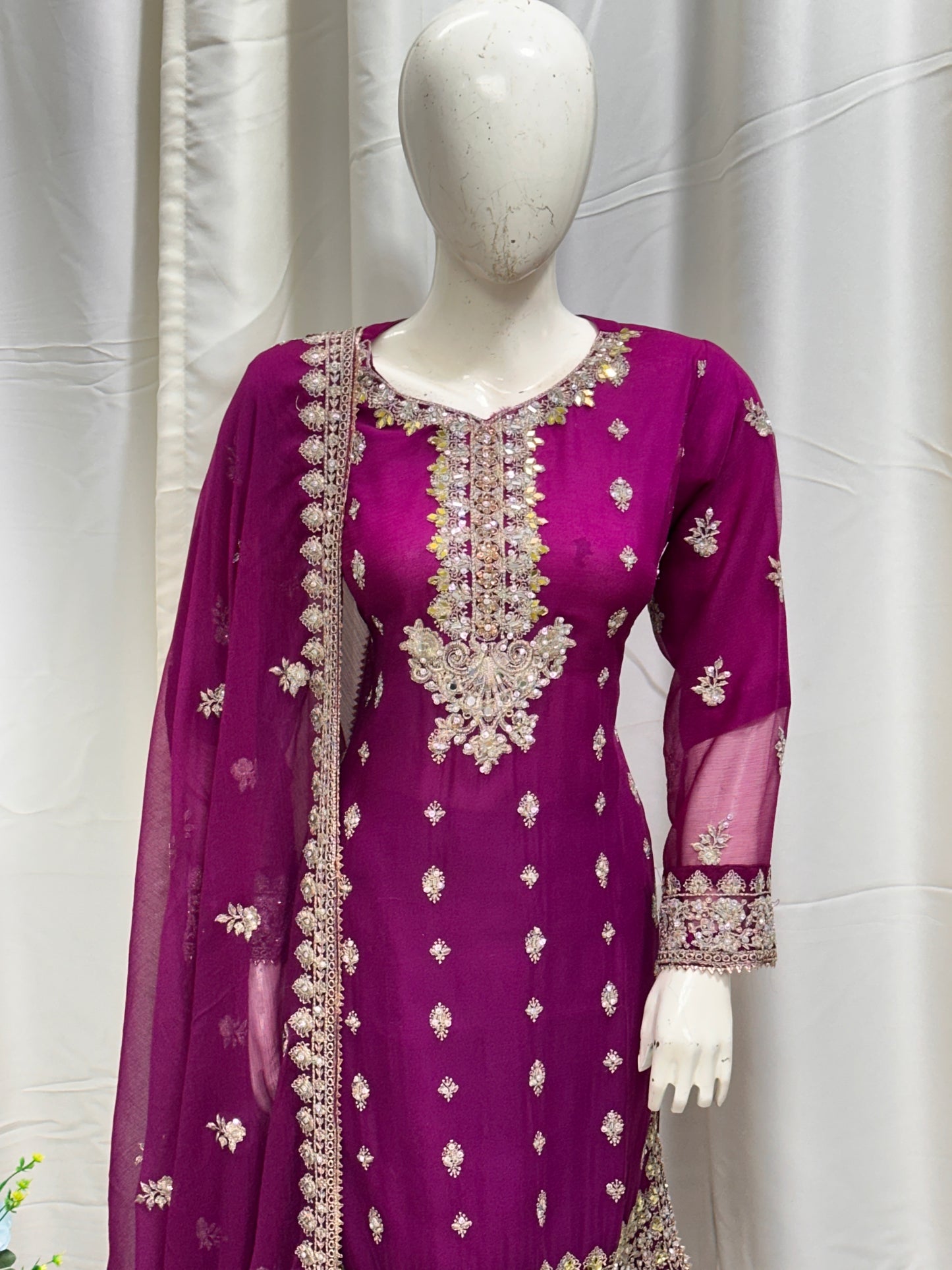 SG2188 Chiffon Gharara Marganda