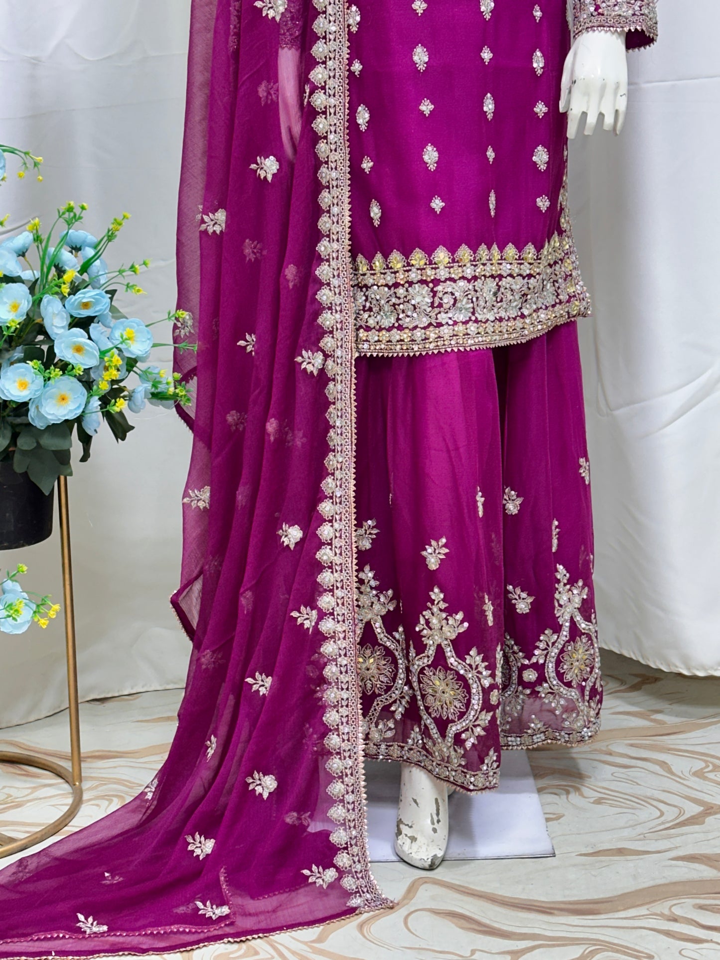 SG2188 Chiffon Gharara Marganda