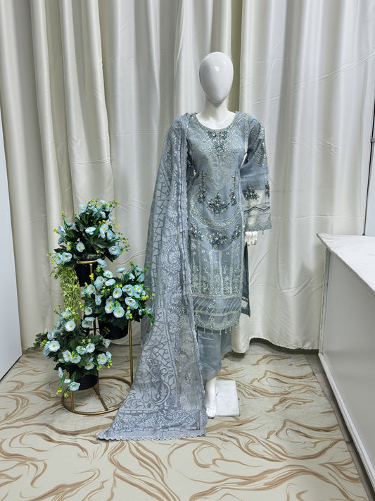 SG002 Organza Light Silver