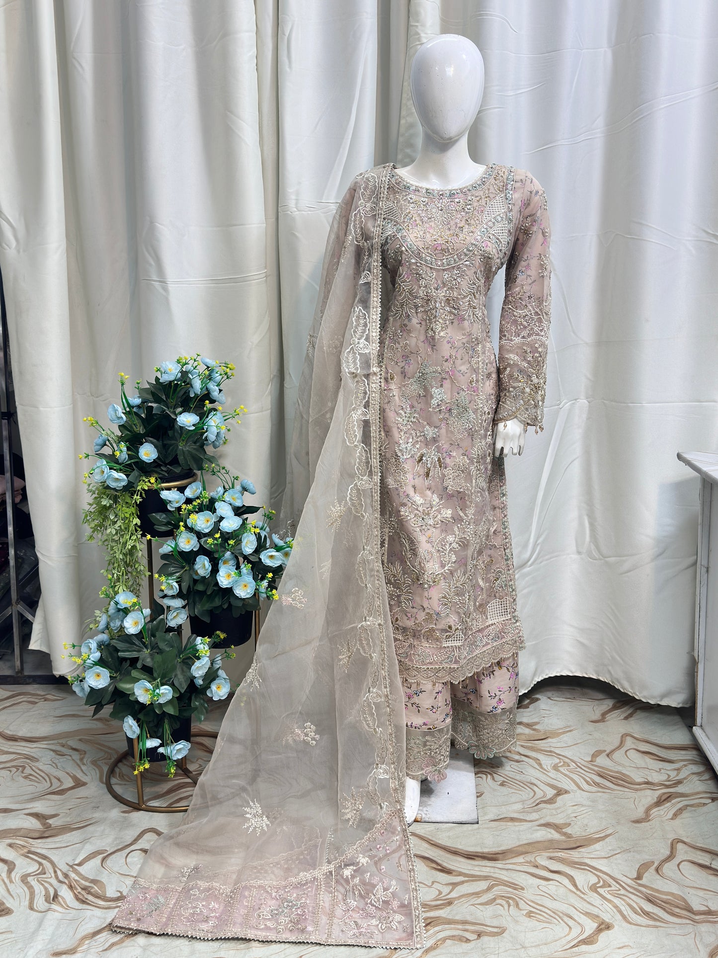 SJ3723 Organza Beige