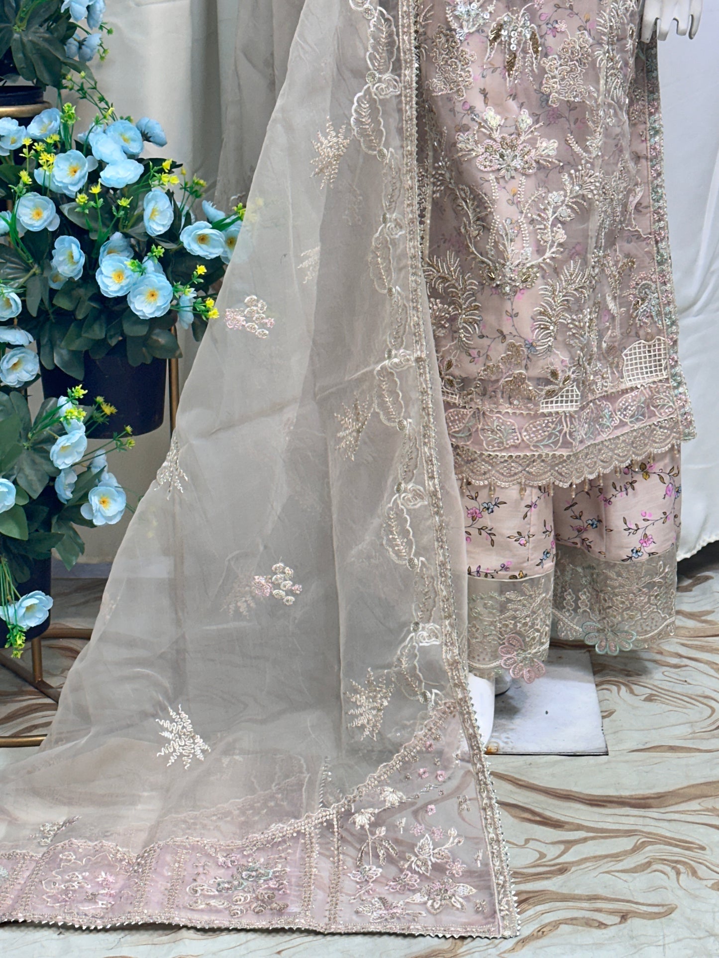 SJ3723 Organza Beige