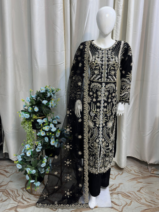 SJ3615 Organza Black