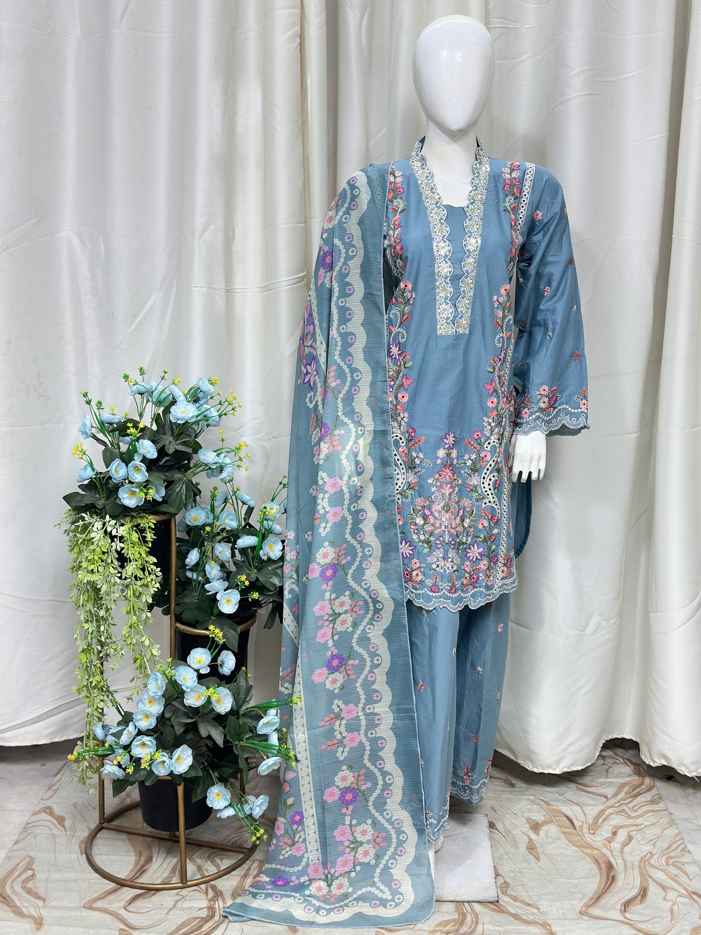 KC1543 Cotton Dusty Blue
