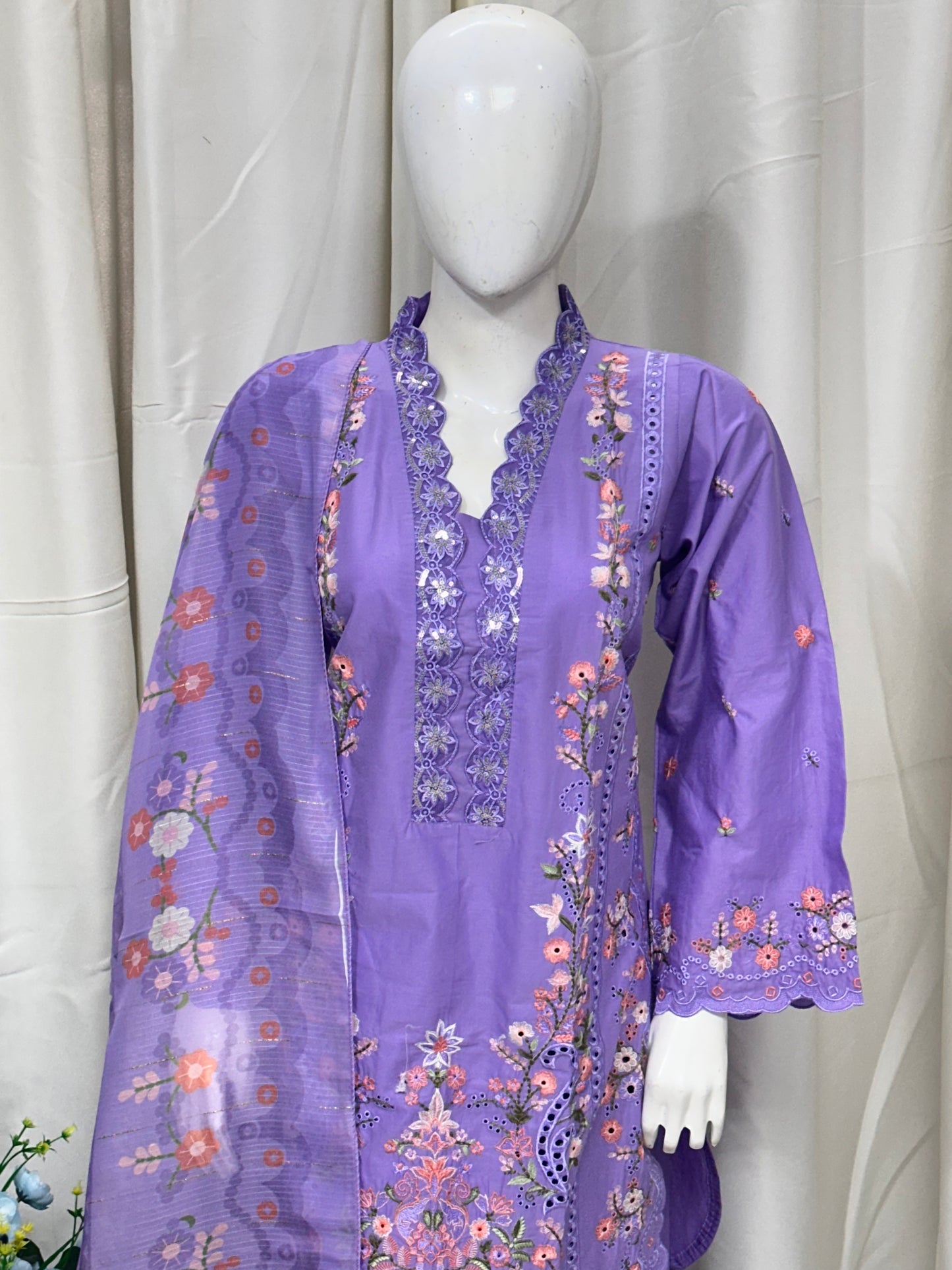 KC1543 Cotton Pastel Purple Shade