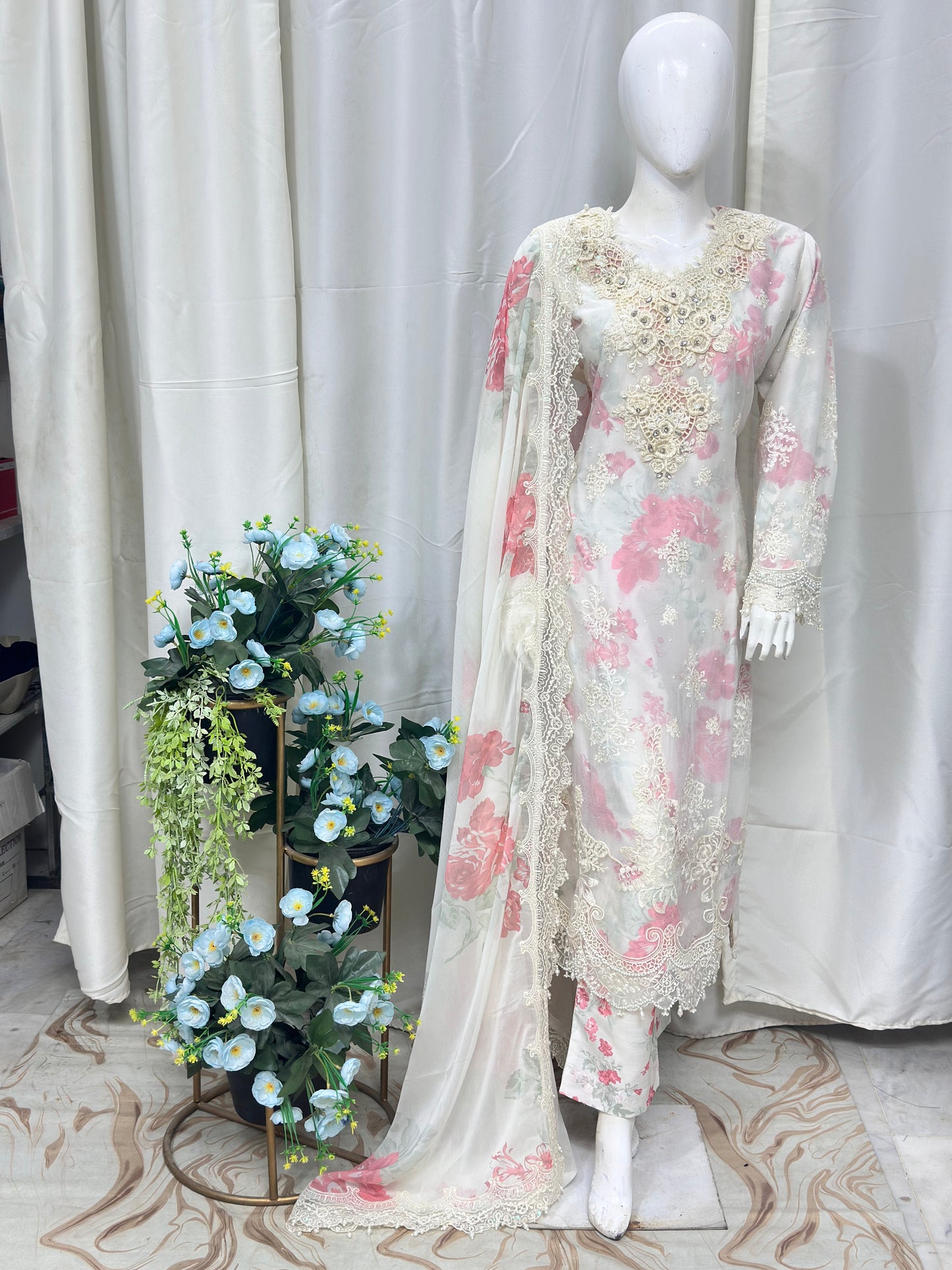 SJ3536 White&Pink