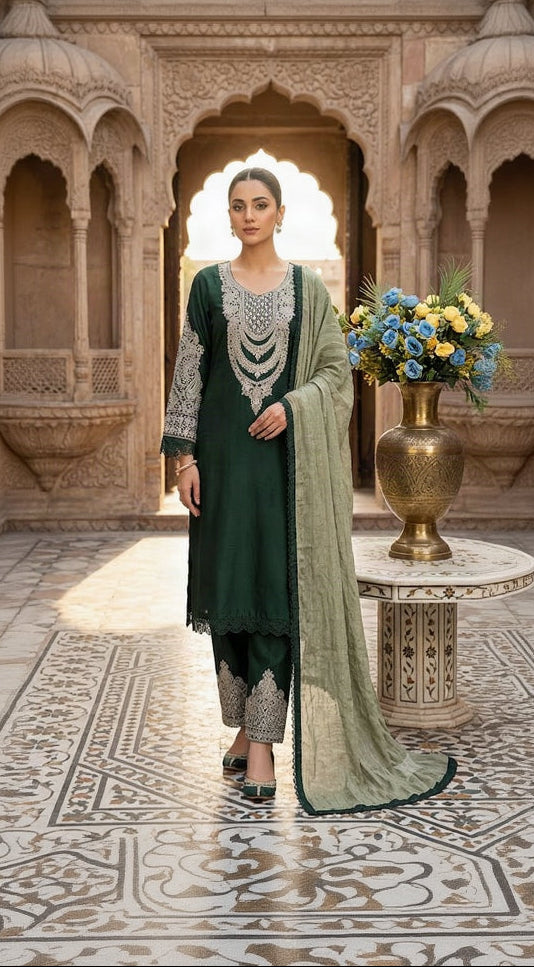 SG1001 Viscose Bottle Green