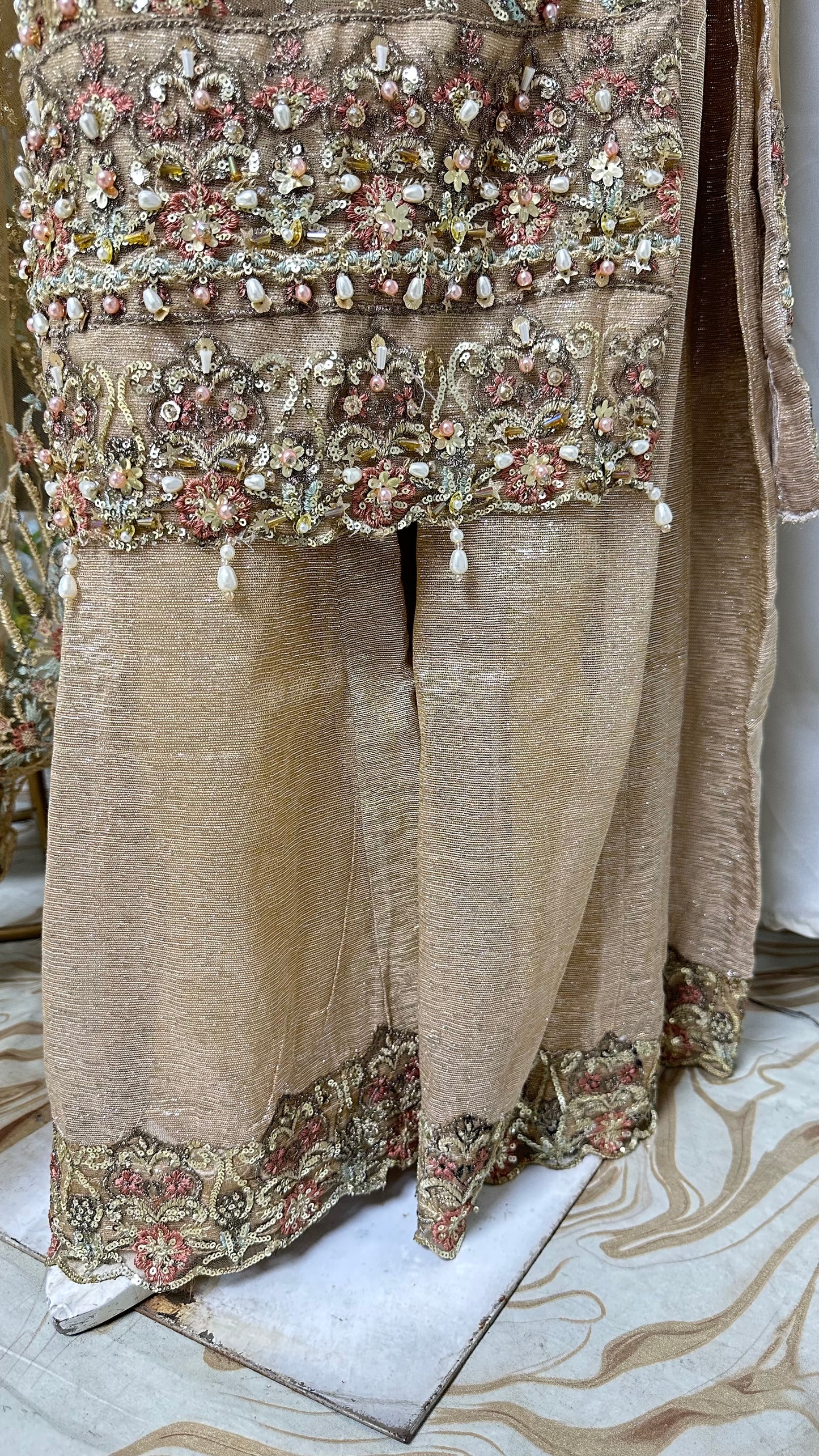 SJ3558 Net Light Golden Beige