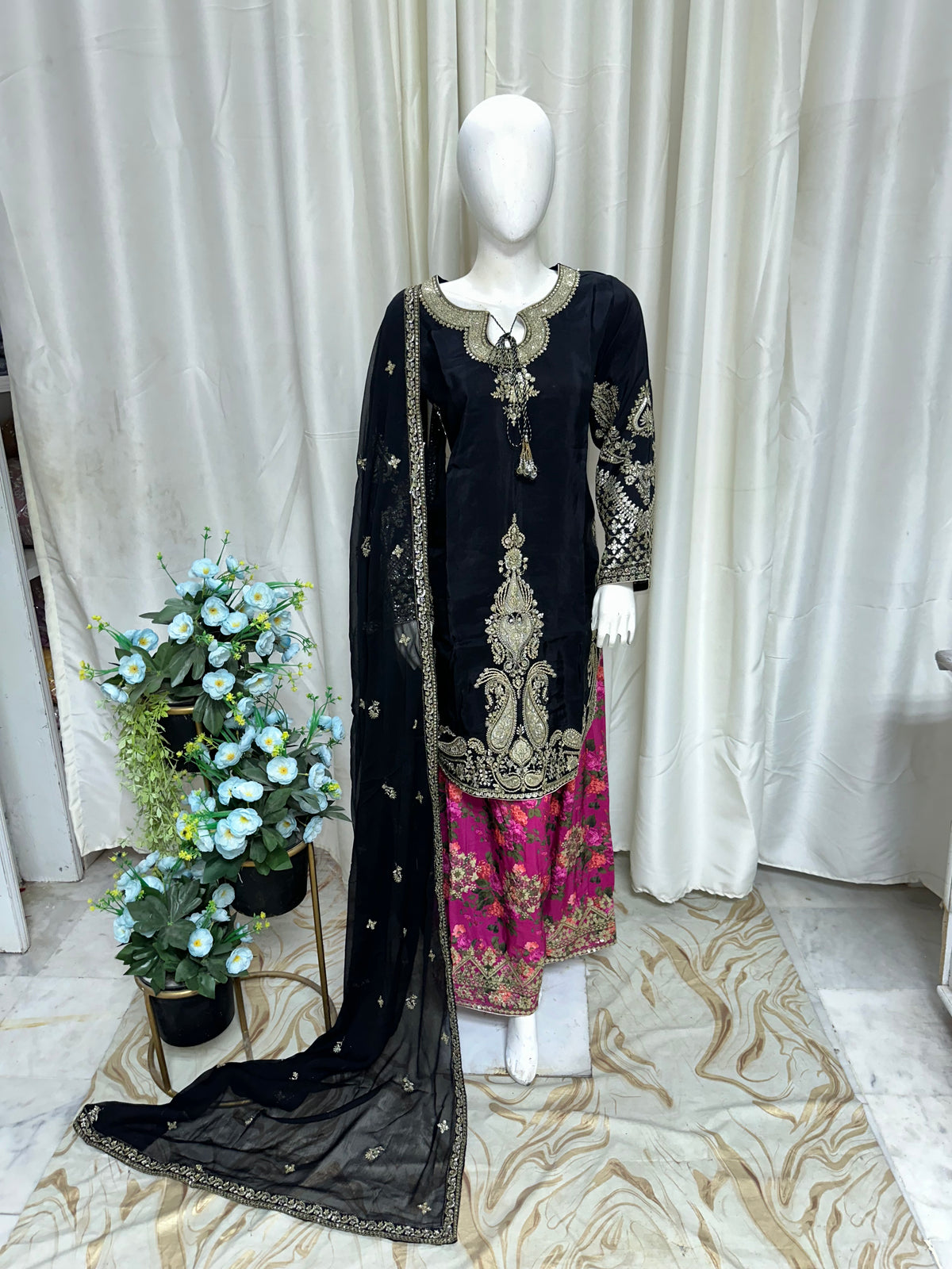 SJ3842 Silk Black