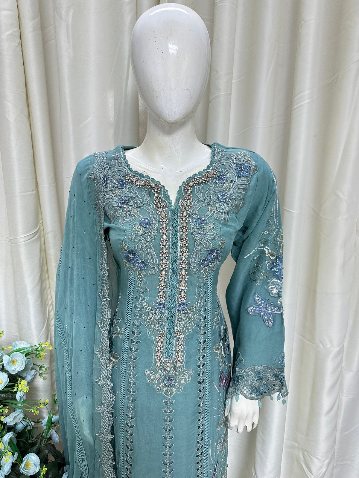 SJ3790 Chiffon Dusty Blue