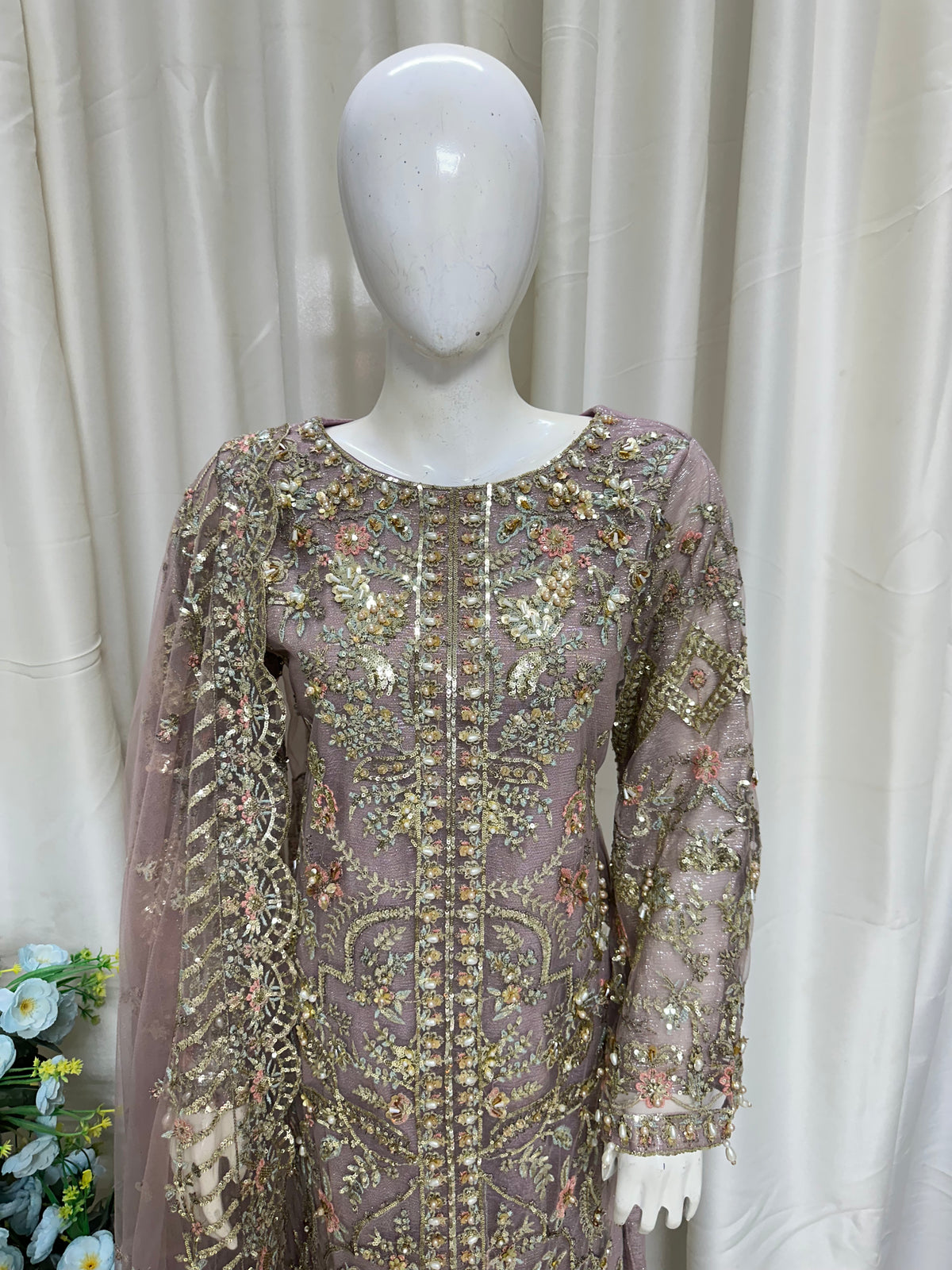 SJ3558 Net Light Mauve
