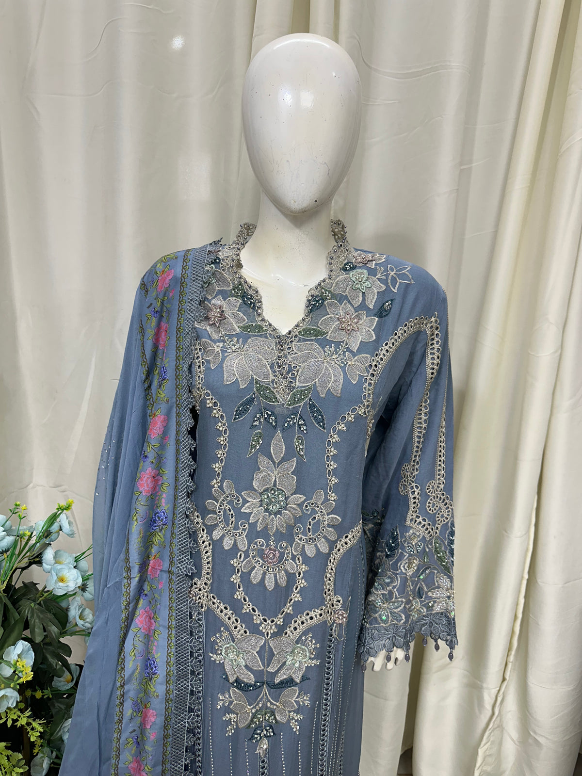 SJ3780 Chiffon Ice Blue