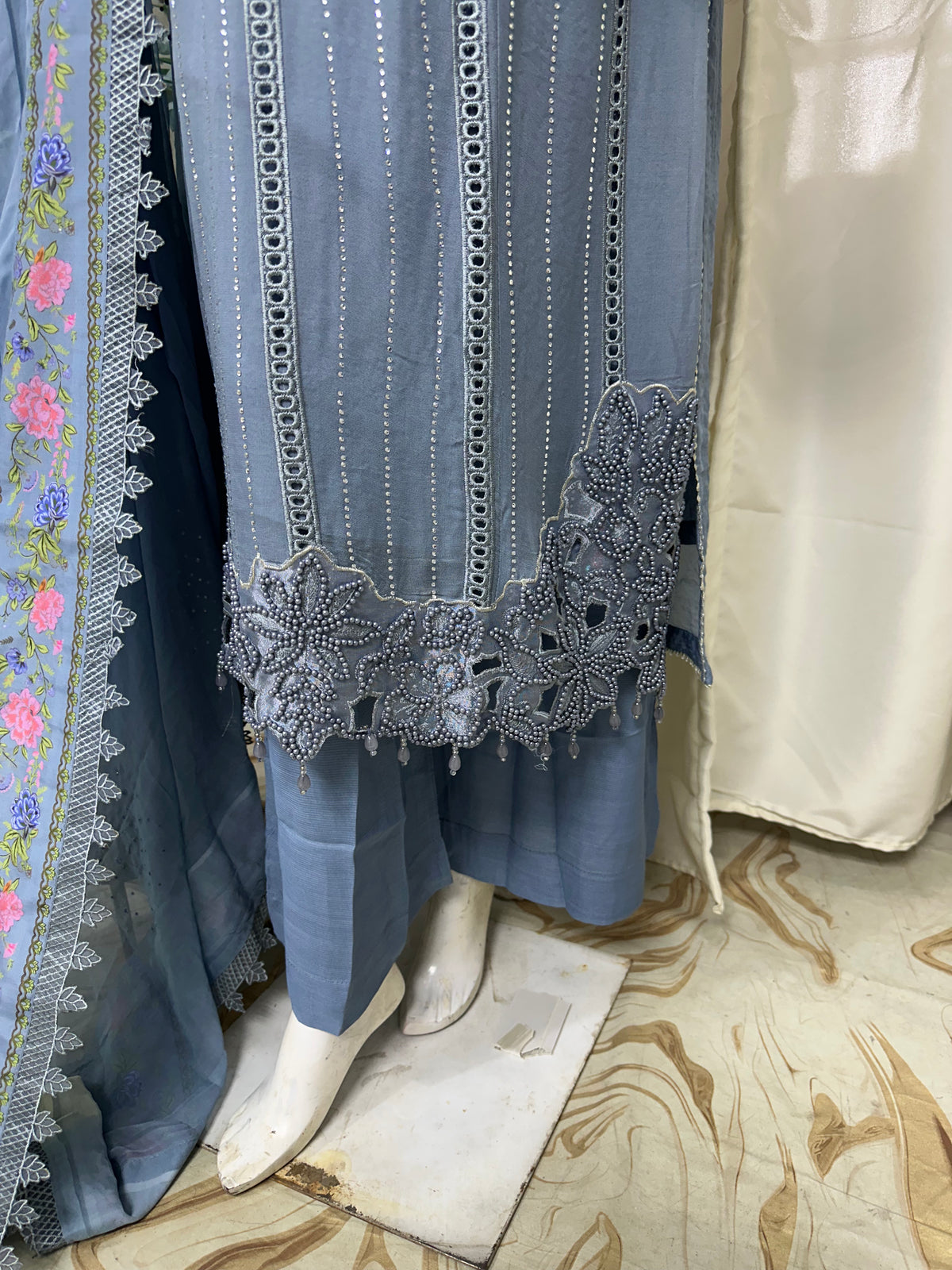 SJ3780 Chiffon Ice Blue