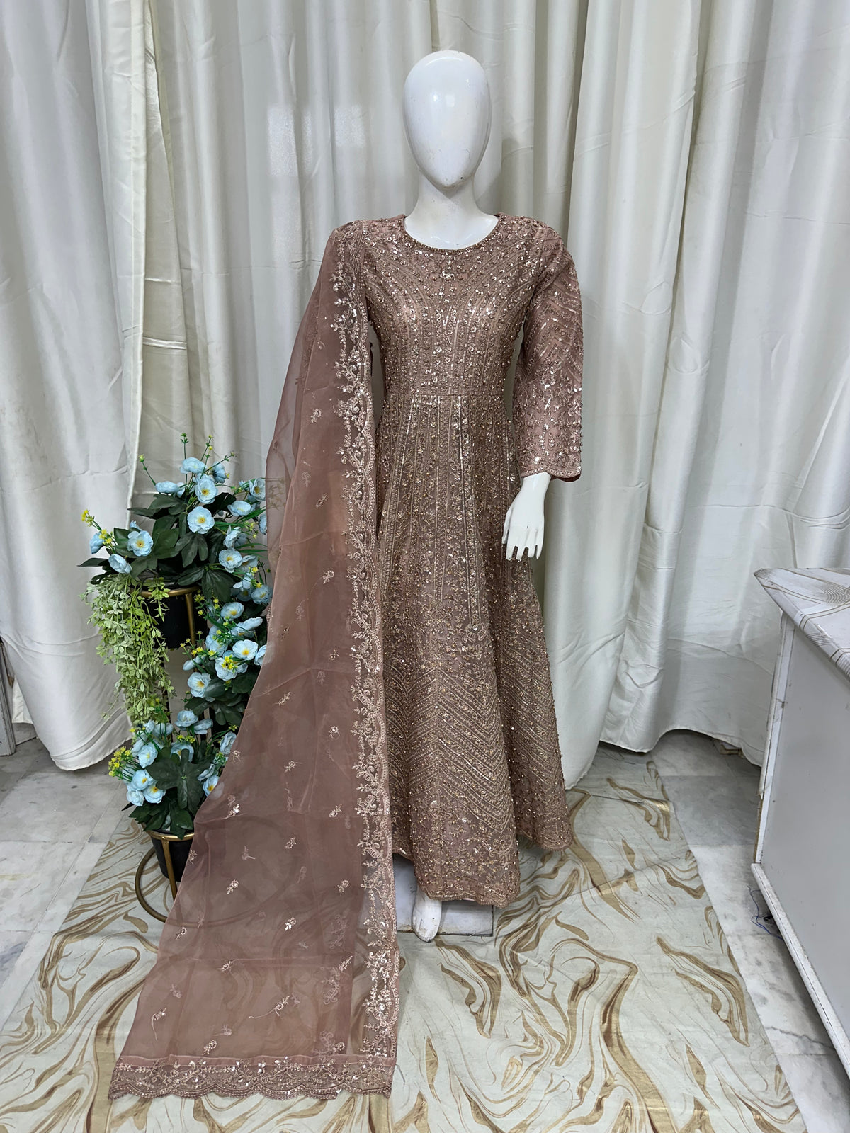 FG183 Maxi Organza Pink