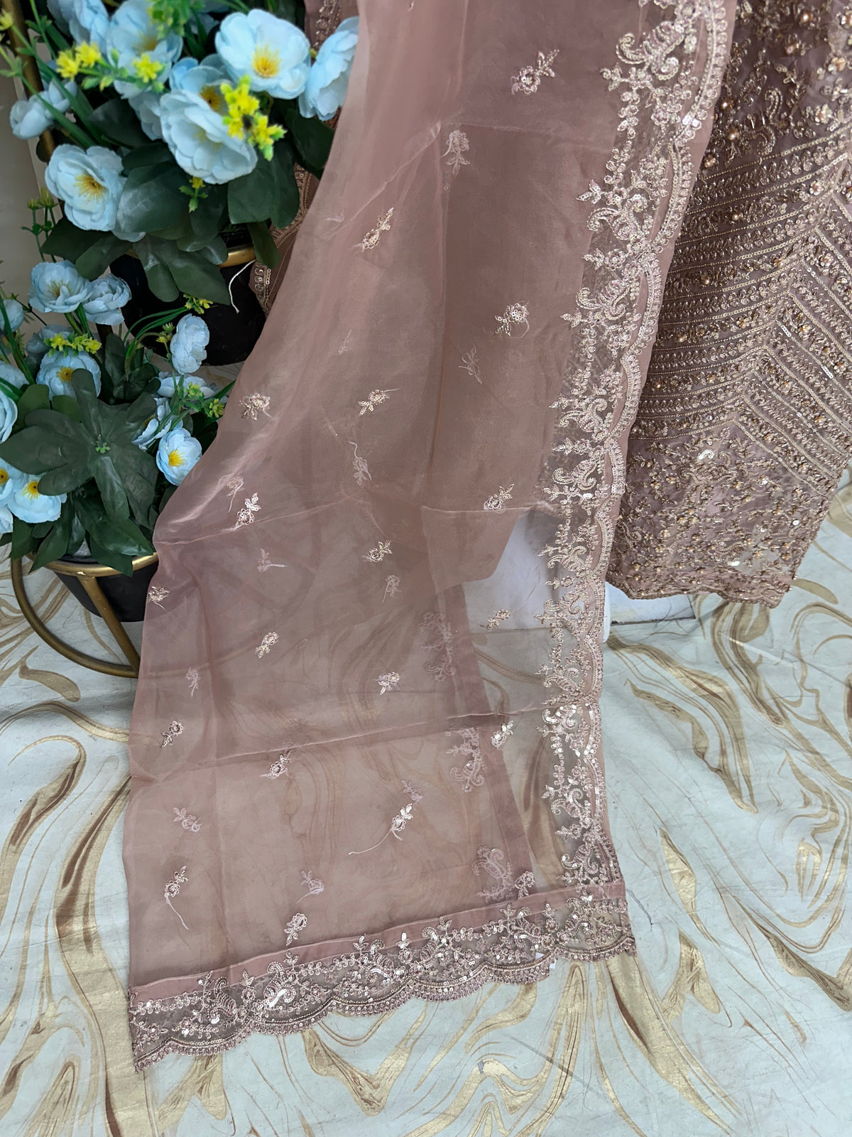 FG183 Maxi Organza Pink