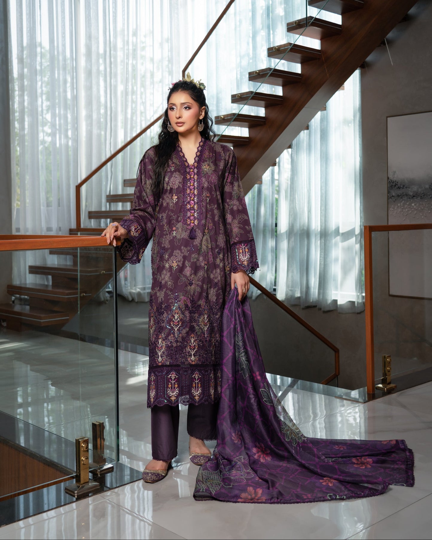 Munira Lawn Purple