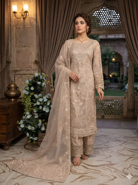 SJ3723 Organza Beige