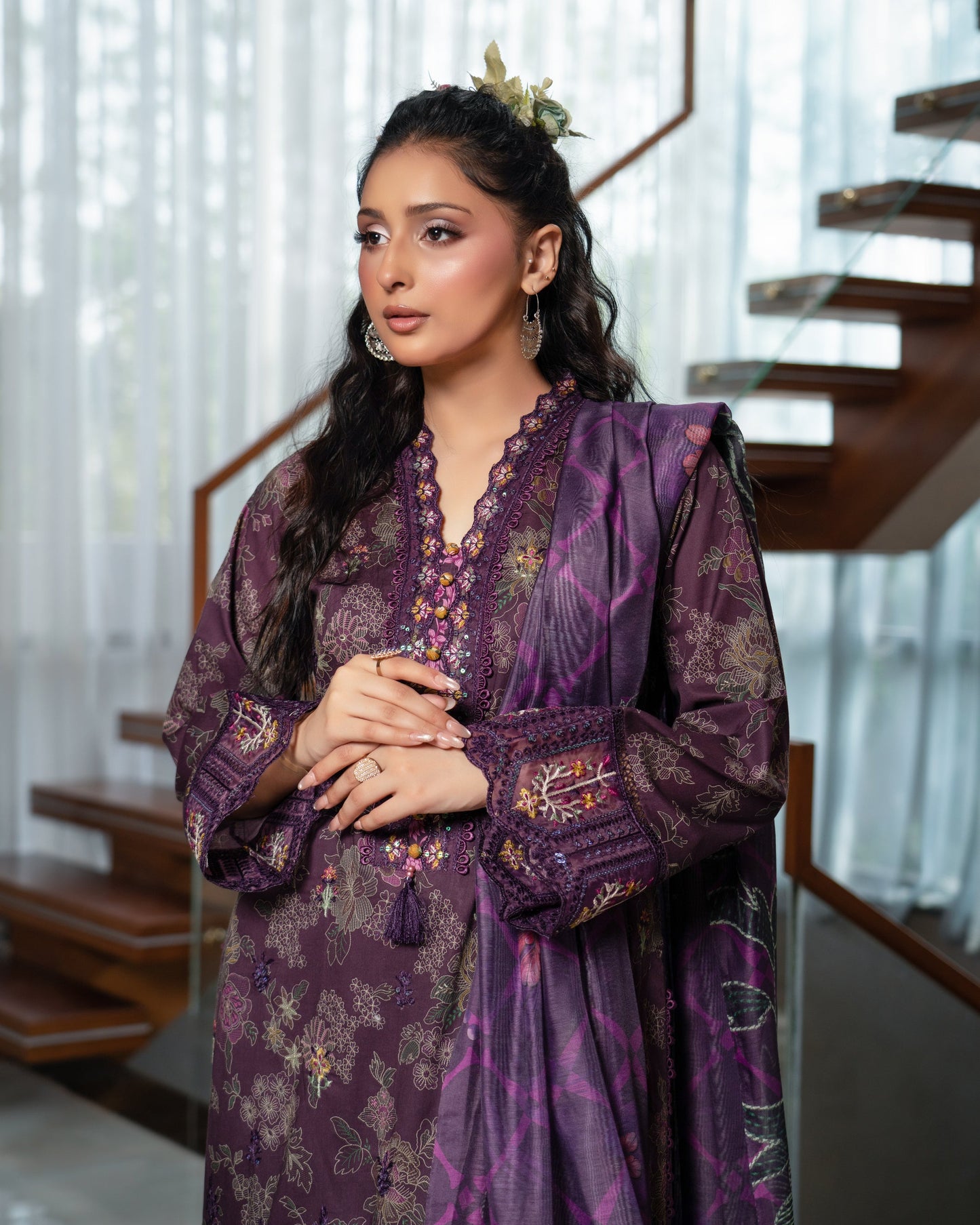 Munira Lawn Purple