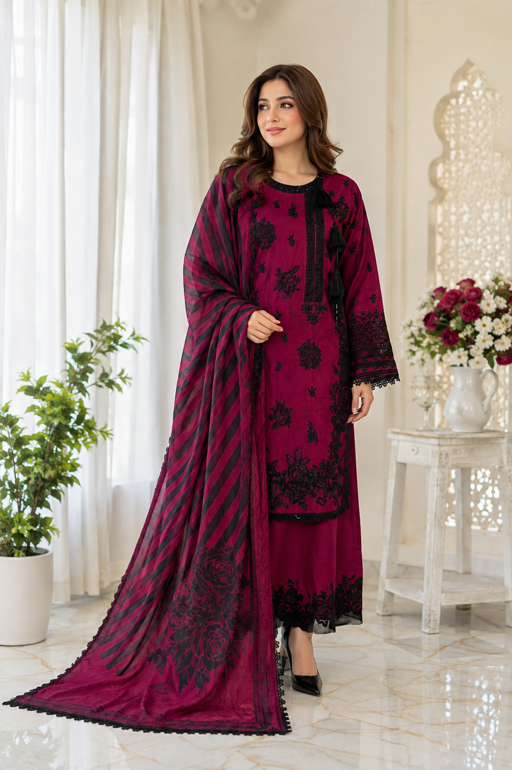KC1541 Viscose Red