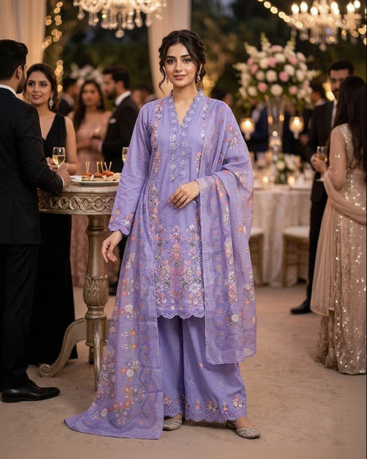 KC1543 Cotton Pastel Purple Shade