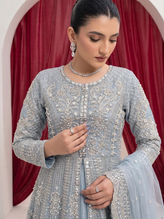 FG 185 Organza Maxi Ice Blue