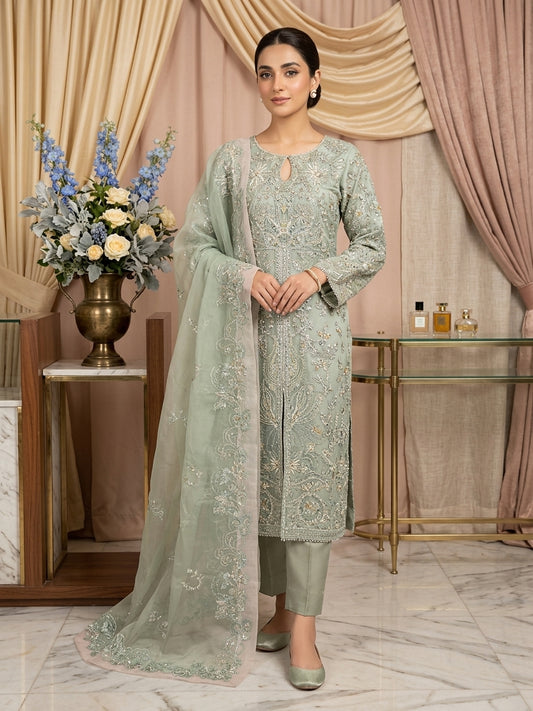 SJ3332 Organza Sage Green
