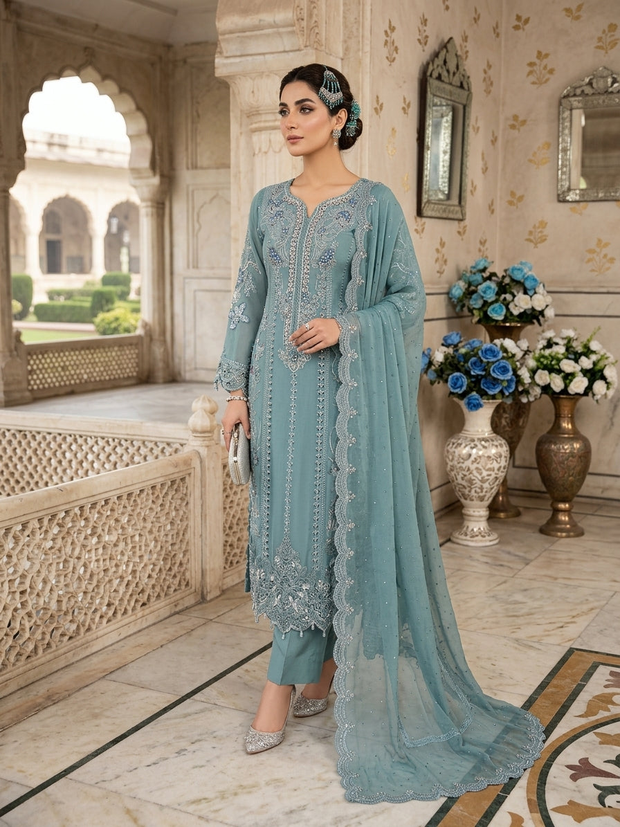 SJ3790 Chiffon Dusty Blue