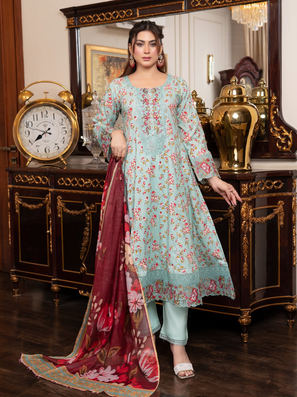 Munira Lawn Frock Frozi