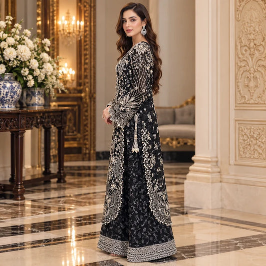 SJ4455 Organza Black
